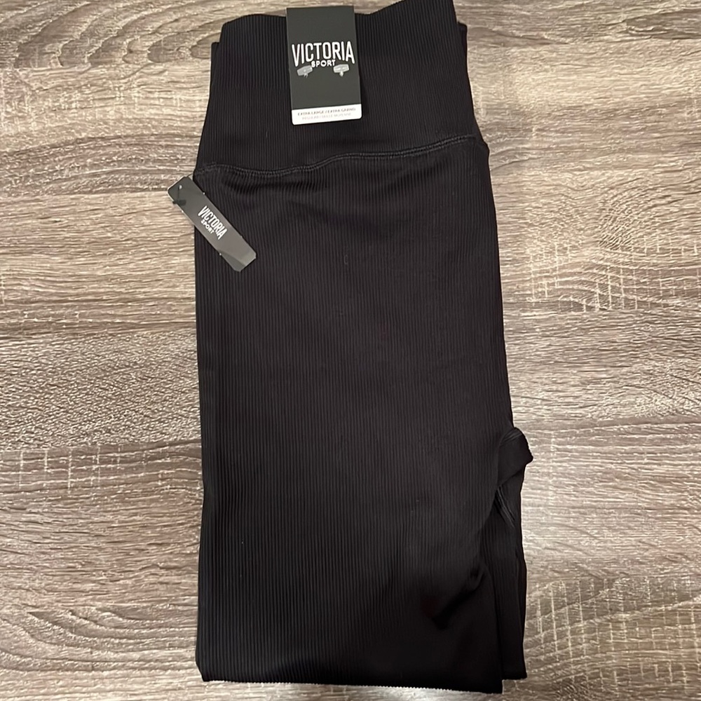 Victoria Sport ribbed high rise leggings